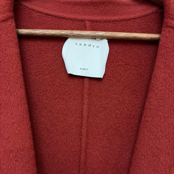 Sandro Double-sided Wool Coat - Picture 4 of 6